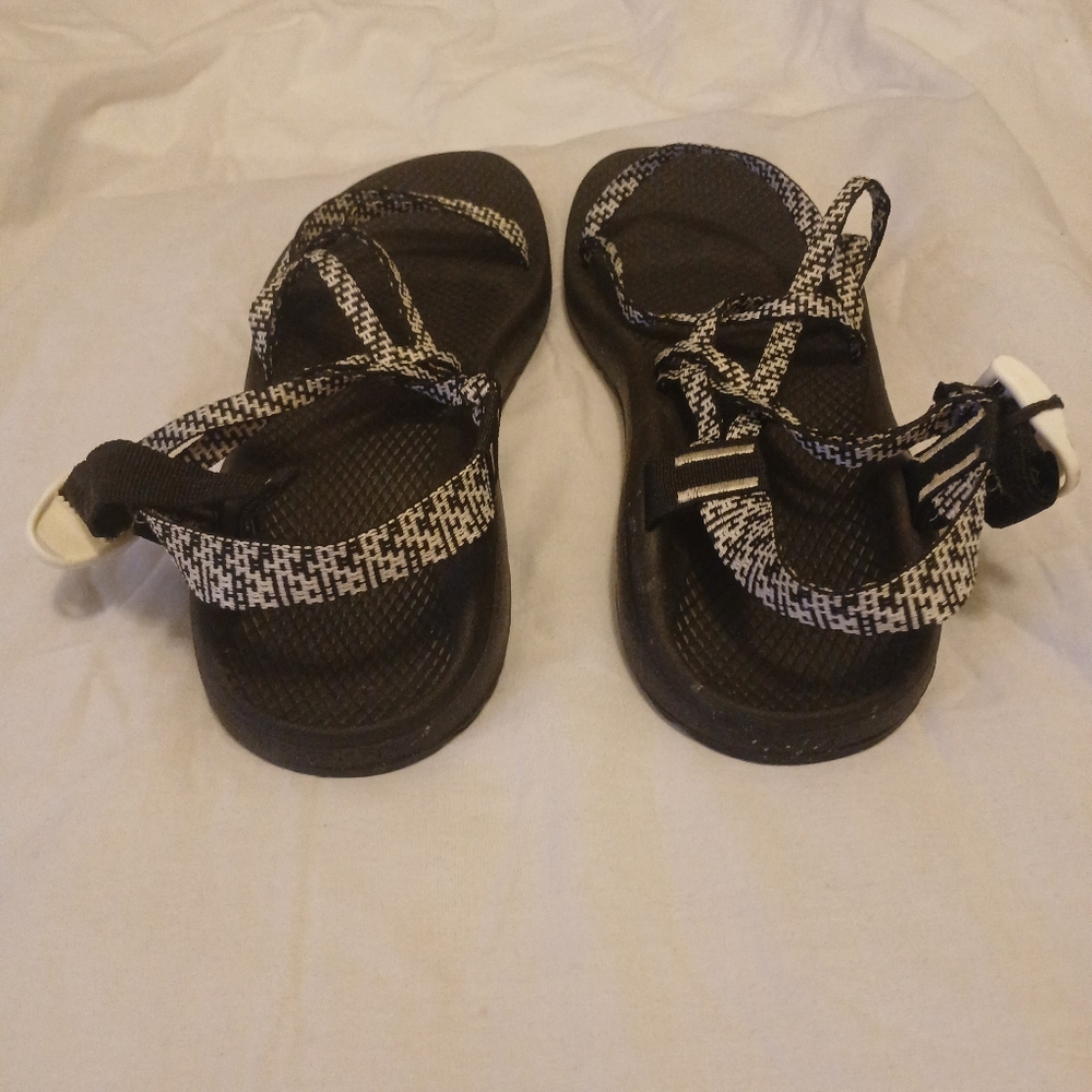 Chaco Black and White Sandals - Picture 2 of 5